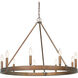 Carraway 9 Light 32 inch Copper Patina Chandelier Ceiling Light